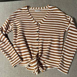 Mustard striped sweater